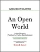 An Open World SATB choral sheet music cover